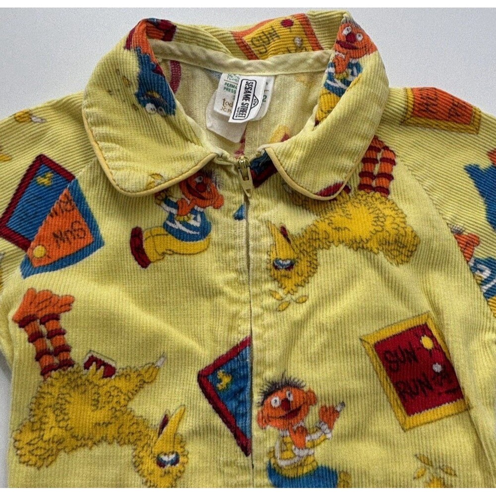 Vintage Sesame Street Yellow Corduroy Jumper